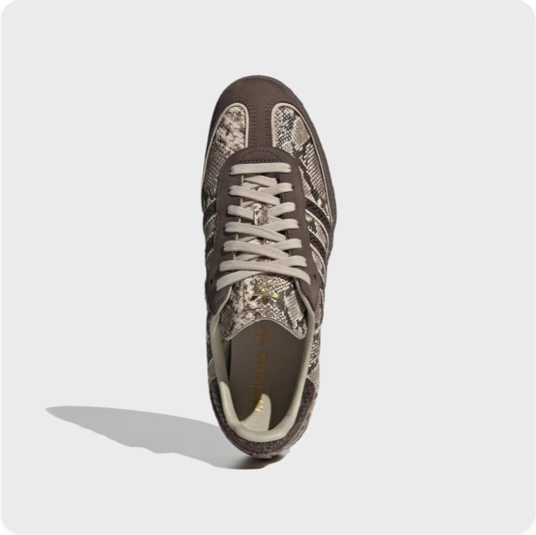 Adidas Samba OG Snakeskin - Taupe / Dark Brown