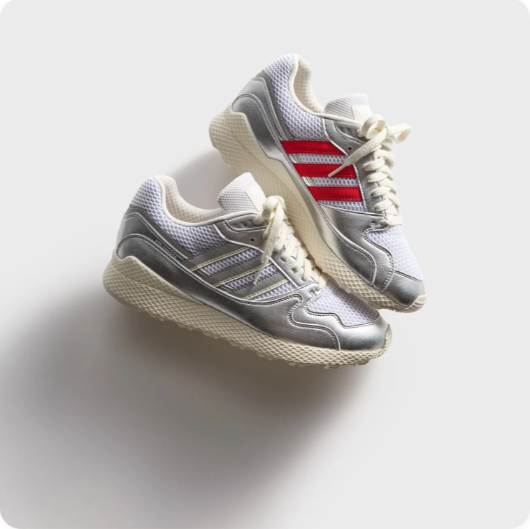 Adidas Ultratech - Silver Metallic / White / Red