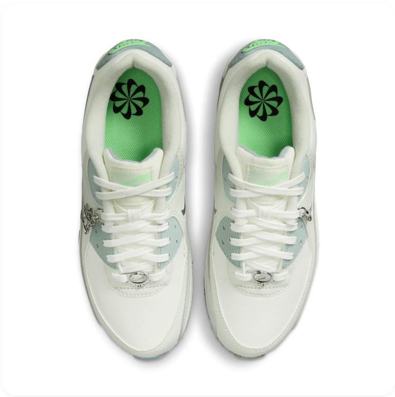 Nike Air Max 90 SE - Summit White / Wolf Grey / Green Glow