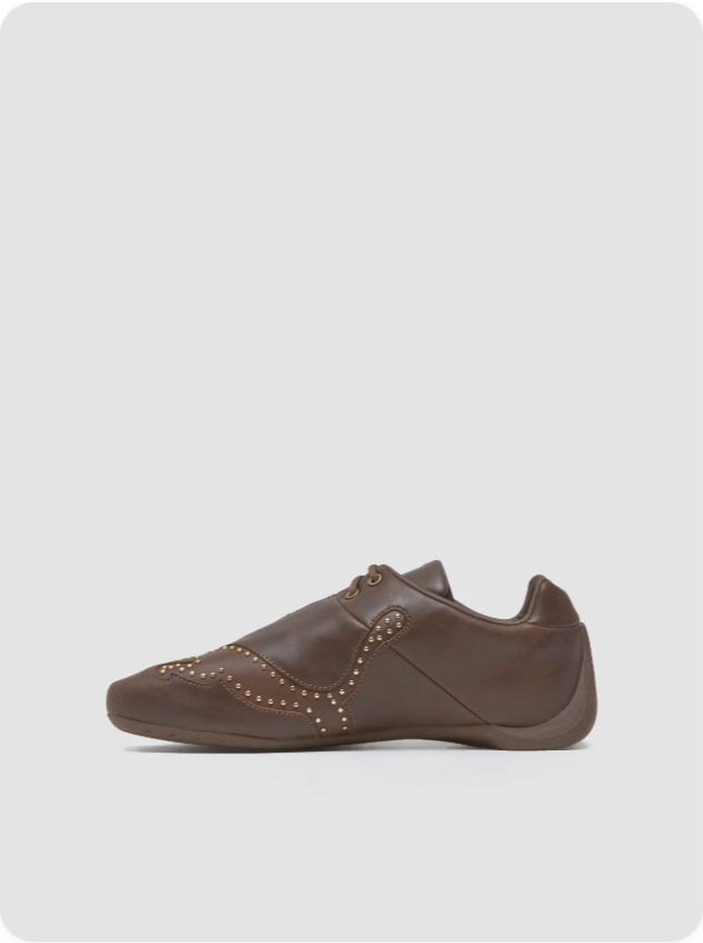 Puma Speedcat - Espresso Brown / Gold Studs