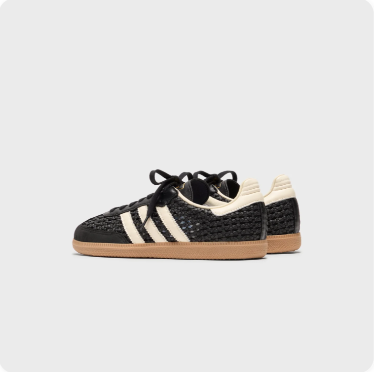 Adidas Samba OG Woven - Black / Cream White / Gum