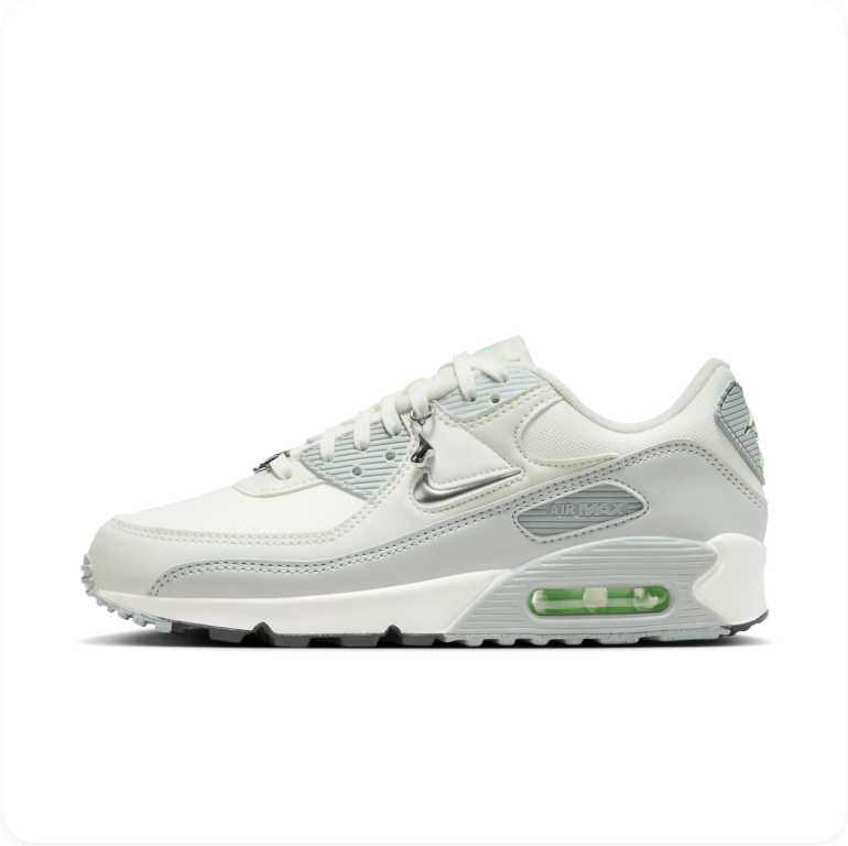 Nike Air Max 90 SE - Summit White / Wolf Grey / Green Glow