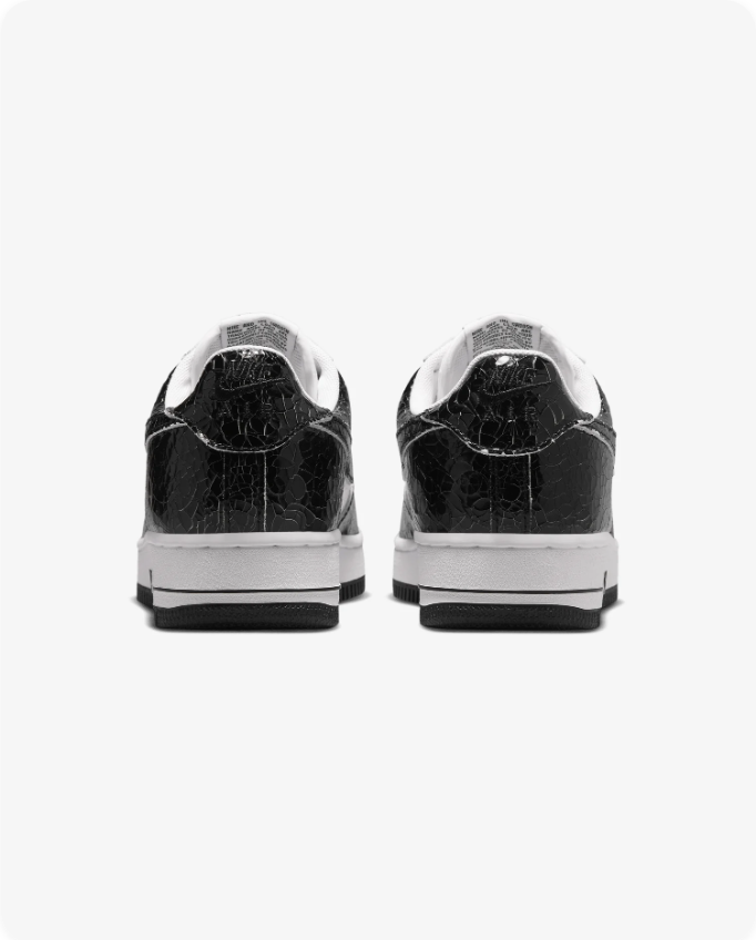 Nike Air Force 1 Low - White / Black Croc Embossed