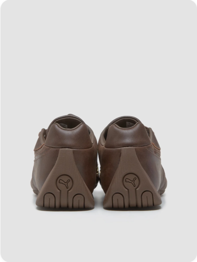Puma Speedcat - Espresso Brown / Gold Studs