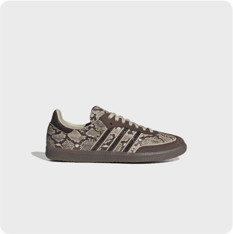 Adidas Samba OG Snakeskin - Taupe / Dark Brown