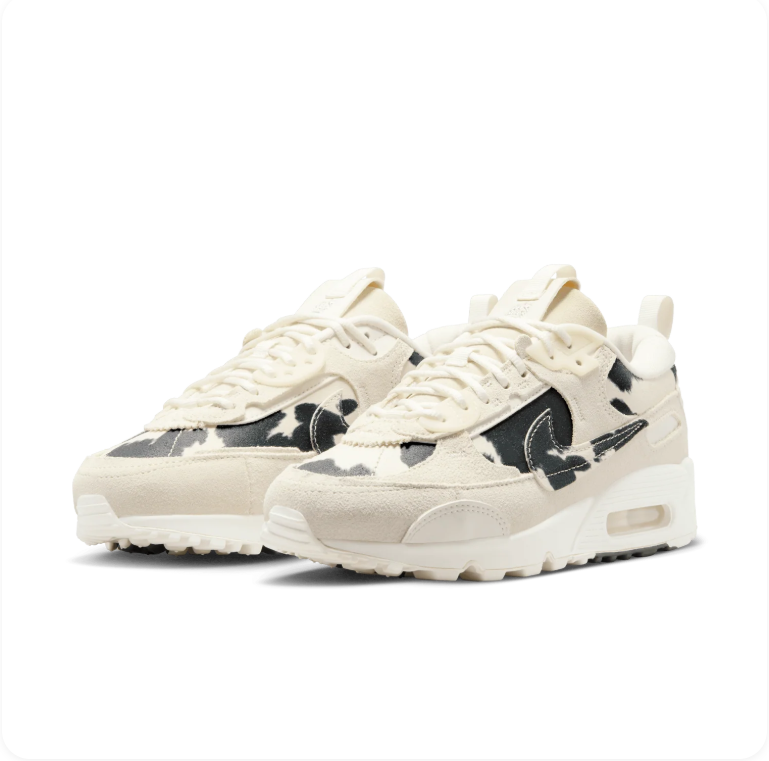 Nike Air Max 90 Futura - Black Cow Print