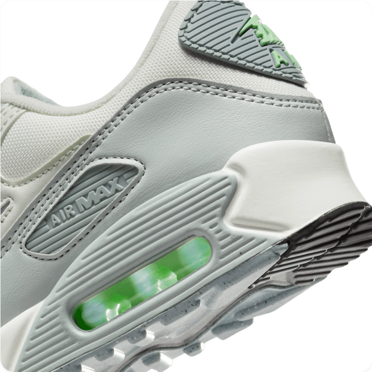 Nike Air Max 90 SE - Summit White / Wolf Grey / Green Glow