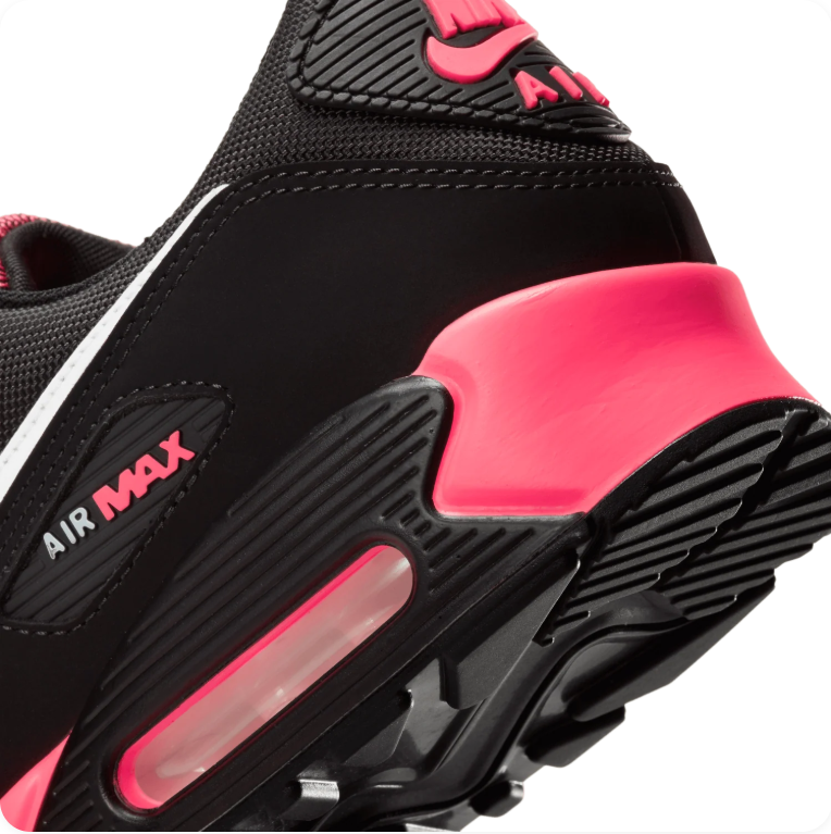 Nike Air Max 90 - Black / White / Hot Punch