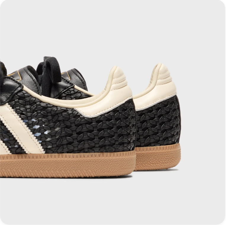 Adidas Samba OG Woven - Black / Cream White / Gum