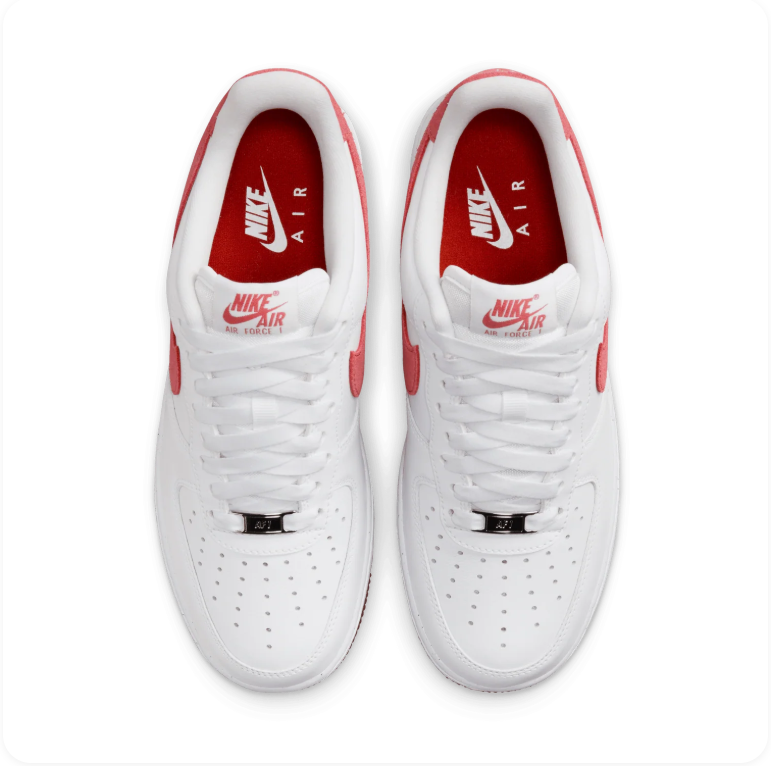 Nike Air Force 1 '07 - White / Adobe / Team Red