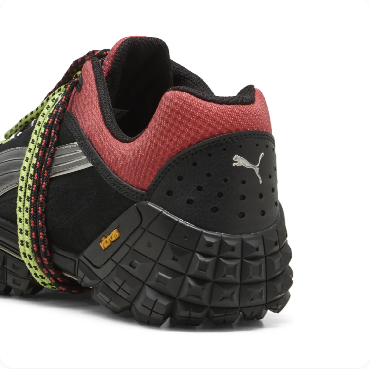 Puma Trailfox MTS - Black / Dark Red / Lime