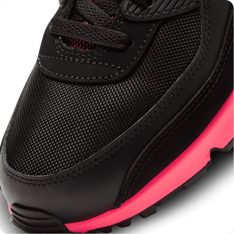 Nike Air Max 90 - Black / White / Hot Punch