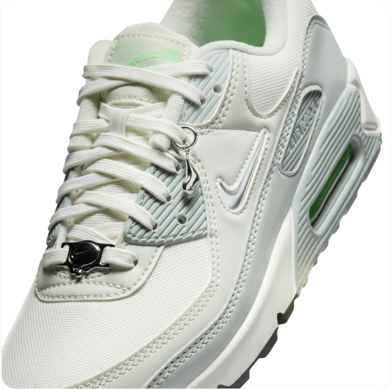 Nike Air Max 90 SE - Summit White / Wolf Grey / Green Glow