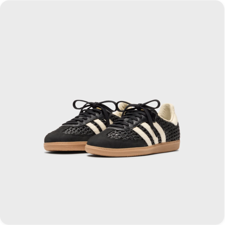 Adidas Samba OG Woven - Black / Cream White / Gum