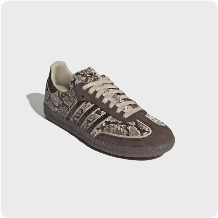 Adidas Samba OG Snakeskin - Taupe / Dark Brown